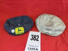 (2) John Deere Vintage Beanie Collector Caps
