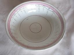 Antique French Creil St Montereau ceramic bathing jug 15cm and wash basin 1