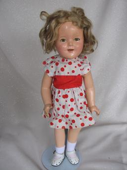 Composition 1934 Ideal Shirley Temple 16" (41cm). Unmarked early version, o