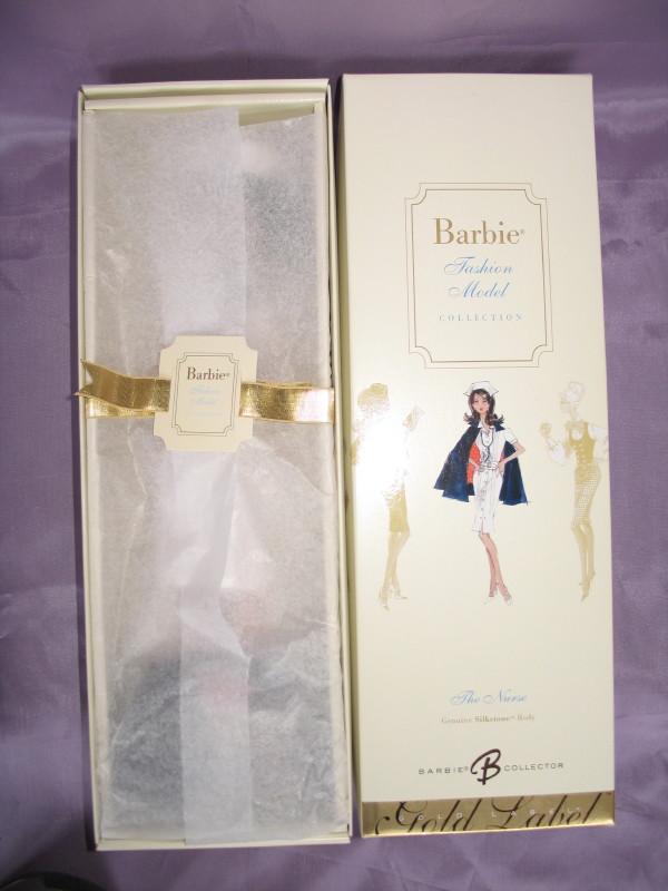 Two NRFB Mattel Gold Label Silkstone Barbie "The Nurse" & 'The Secretary'.
