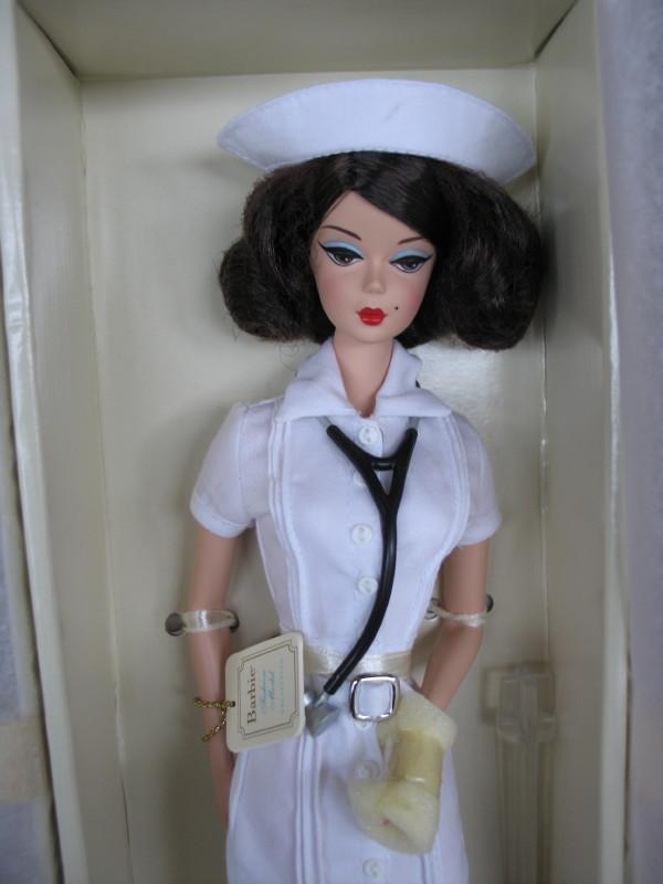 Two NRFB Mattel Gold Label Silkstone Barbie "The Nurse" & 'The Secretary'.