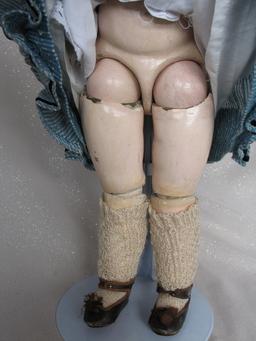Pale pressed bisque c1878 Jumeau Premiere Bebe 19" (49cm) from Portrait per