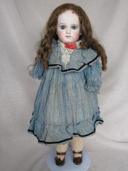 Pale pressed bisque c1878 Jumeau Premiere Bebe 19" (49cm) from Portrait per