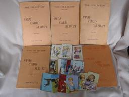 Five vintage Playing Card albums full of playing cards and 60 plus extras.