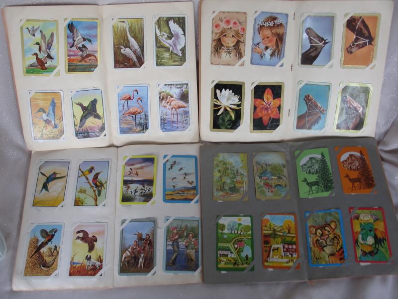 Five vintage Playing Card albums full of playing cards and 60 plus extras.