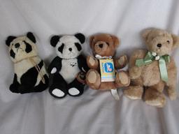 Fourteen mixed Bears:- includes Kenner 1984 Ewok's, Gund, Golden, Panda's,