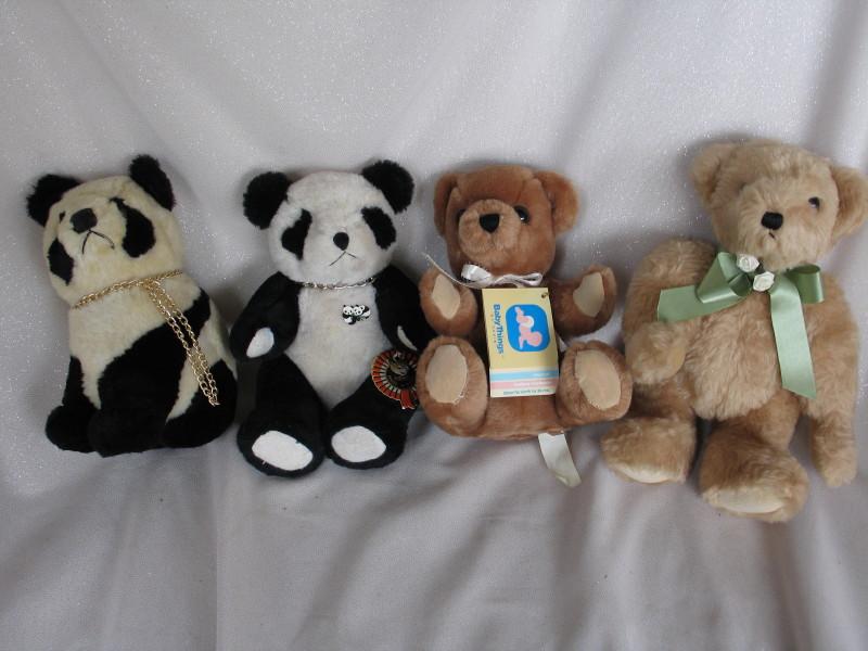 Fourteen mixed Bears:- includes Kenner 1984 Ewok's, Gund, Golden, Panda's,