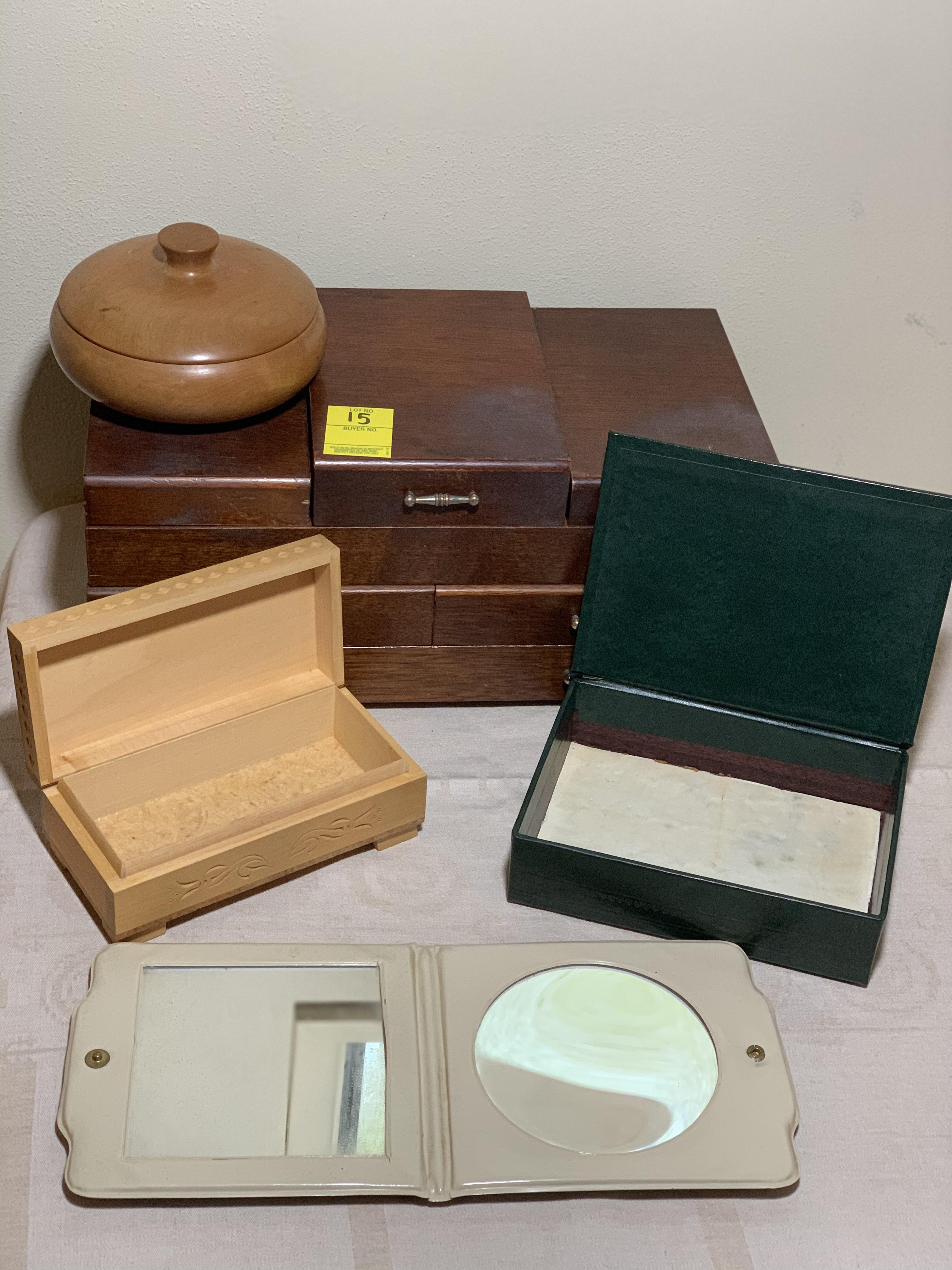 JEWELRY BOXES AND WALLETS
