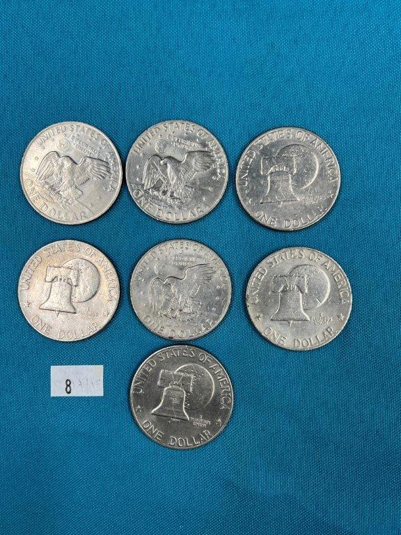7 EISENHOWER DOLLAR