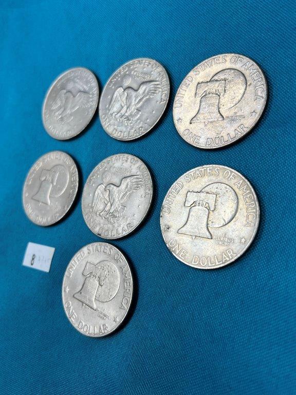 7 EISENHOWER DOLLAR