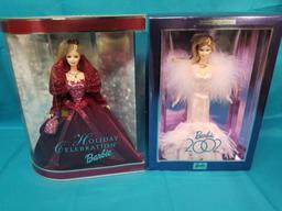 2002 HOLIDAY CELEBRATION AND COLLECTORS EDITION BARBIE'S