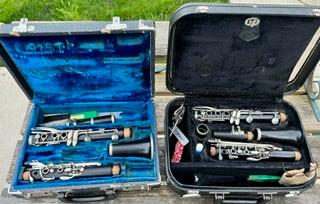 TWO VINTAGE CLARINETS