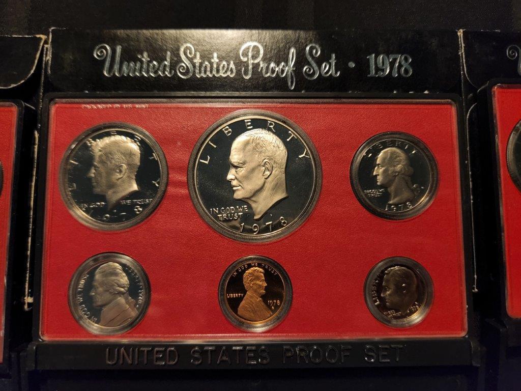 3 U.S. Mint Proof Sets