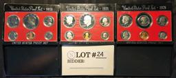 3 U.S. Mint Proof Sets