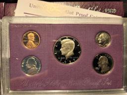4 U.S Mint Proof Sets