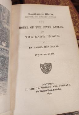 1879 Hawthornes Works "House of 7 Gables", "Snow Image"