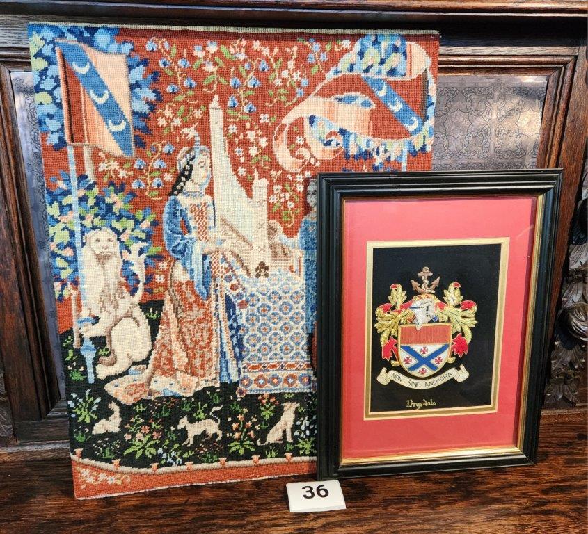 Framed Family Coat of Arms for "Drysdale"