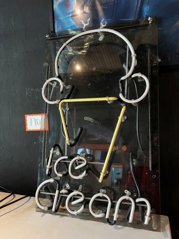 "Ice Cream" Cone Lighted Sign