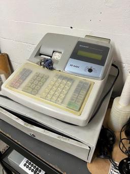 4 Drawer Metal Filing Cabinet, Sharp Cash Register