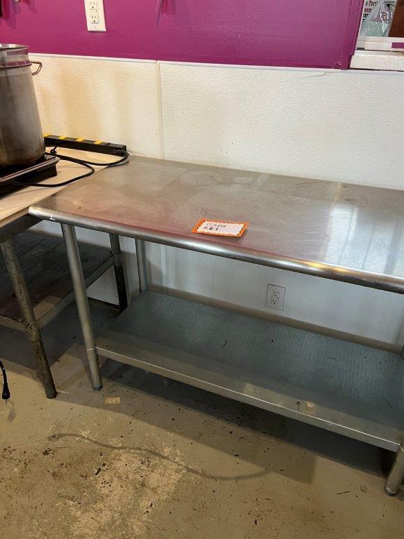 Stainless Steel Prep Table with Lower Shelf