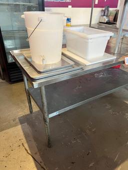 Stainless Steel Prep Table with Lower Shelf