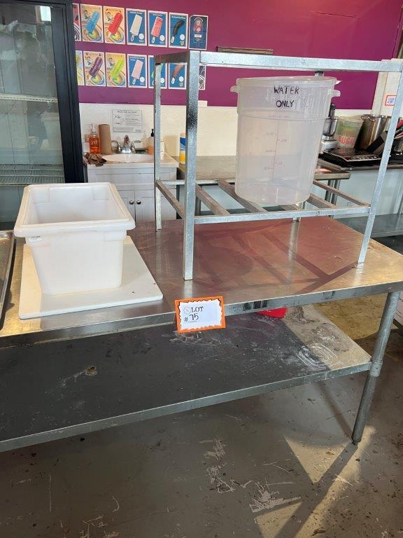 Stainless Steel Prep Table with Lower Shelf