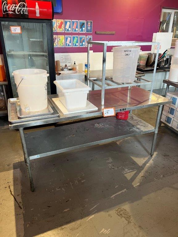 Stainless Steel Prep Table with Lower Shelf