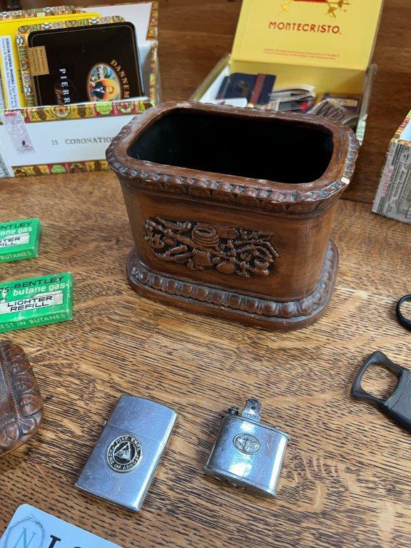 Cigar Boxes, Lighter Butane Refills, Vintage Lighters