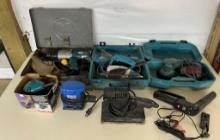 Drill in Metal Case, Makita Orbital Sander,