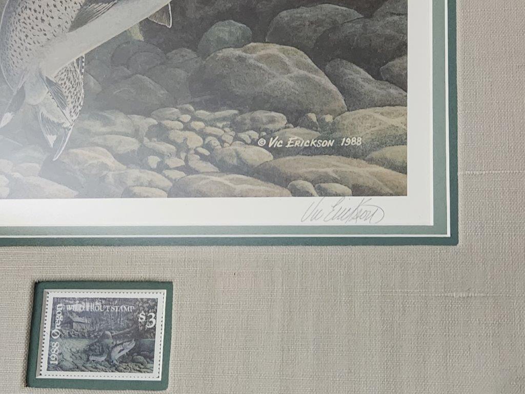 Limited Edition "trout In Woody Stream"