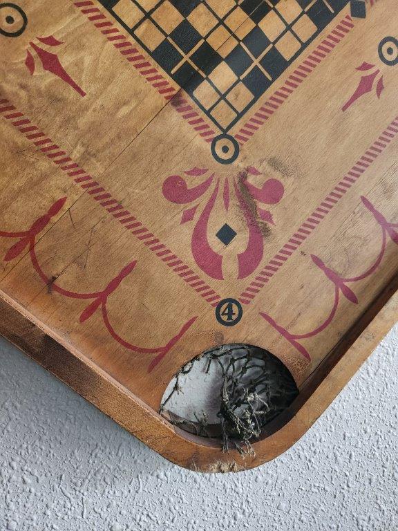 Vintage Carrom Style Game Board