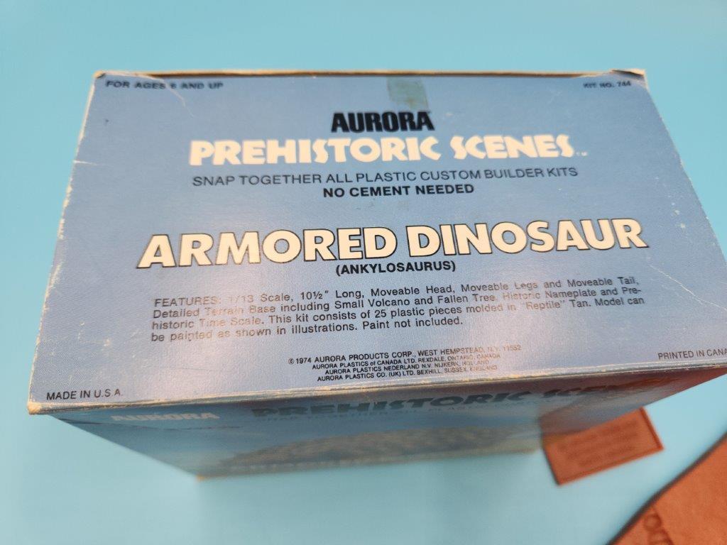 One Orig Box Trio Aurora Prehistoric Scenes