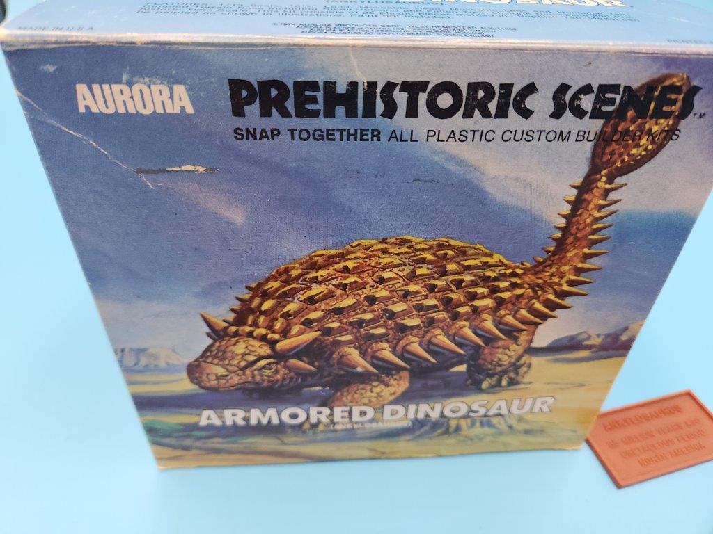 One Orig Box Trio Aurora Prehistoric Scenes