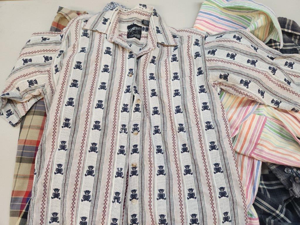 A Rainbow of Plaid and Stripe Print Shirts with