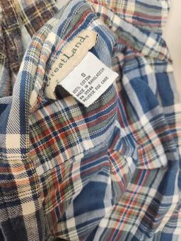 A Rainbow of Plaid and Stripe Print Shirts with