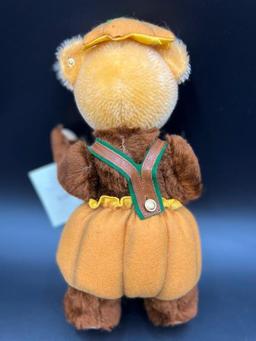 1997 Steiff Four Seasons Bear Fall "Pumpkin Patch"