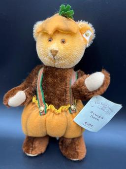 1997 Steiff Four Seasons Bear Fall "Pumpkin Patch"