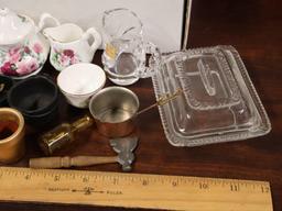 Orig Box Mosser Glass "Lindsey" set, plus