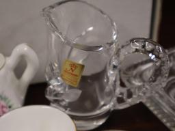 Orig Box Mosser Glass "Lindsey" set, plus