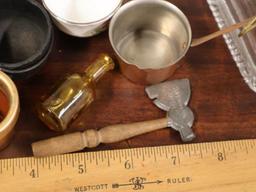 Orig Box Mosser Glass "Lindsey" set, plus