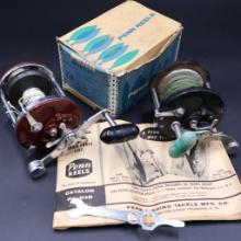 Vintage Penn "DelMar" Reel orig box booklet