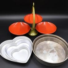 Vintage Seibu Triple Level Fold Up Serving Tray