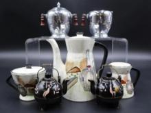 Mid Century Sugar and Cream Sets and Salt and Pepper Shakers