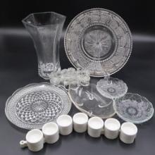Vintage Mikasa "Dogwood" Frosted Glass Holder