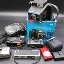 Collection of Vintage and Digital Cameras