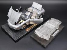 Hofbauer W Germany Crystal 1963 Split Window Corvette