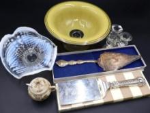 1900s Northwood Dugan Opalescent Glass Dish and More