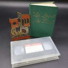 1946 "Let God Be True" Book, "Shalom" Bookend