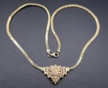 JCPenney 14K Gold Diamond Mounted Pendant
