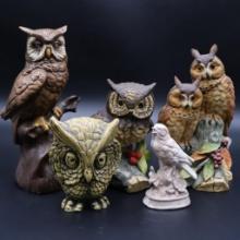 1970s Atlantic or Byron Mold Ceramic Horned Owl and More